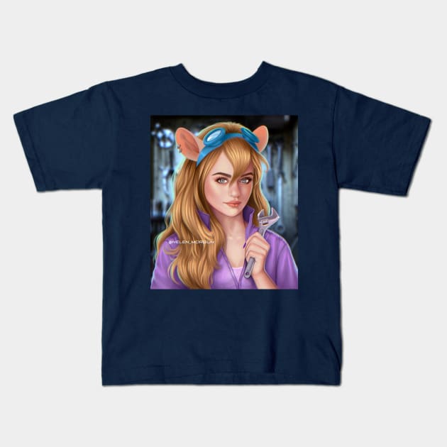 Gadget Hackwrench Kids T-Shirt by helen_morgun